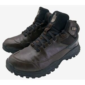 The North Face Hiking Boots Mens Size 8.5 Brown DryVent Leather Trail Shoes